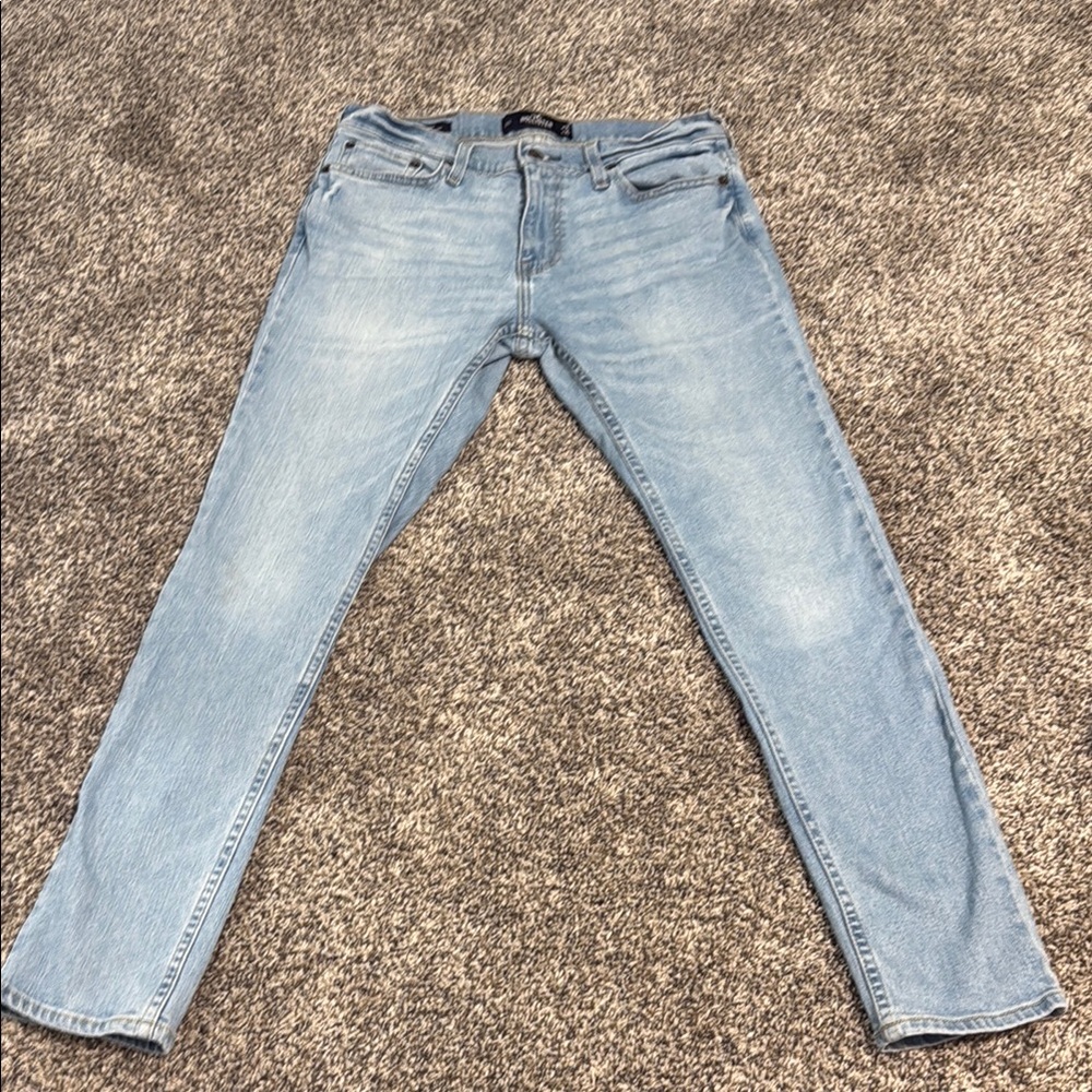 Hollister Blue Slim Jeans with Vintage Appeal
